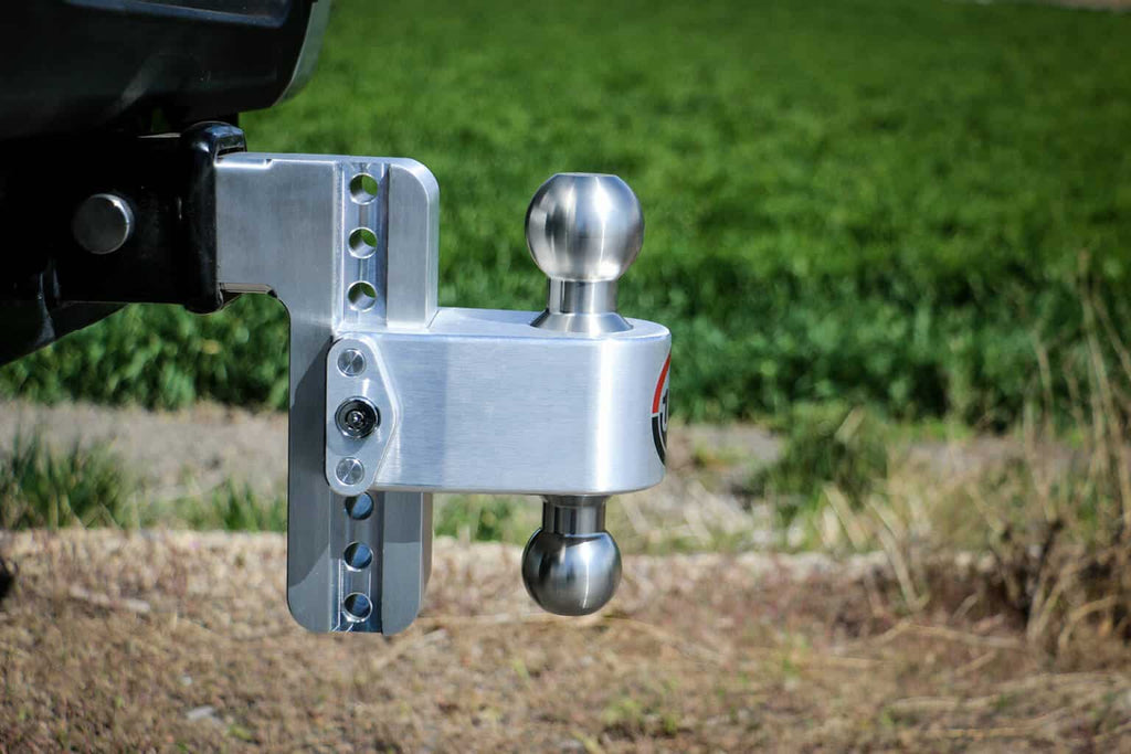 Factory Seconds Aluminum Weigh Safe 180 Trailer Hitch (Chromed Steel Tow Balls)