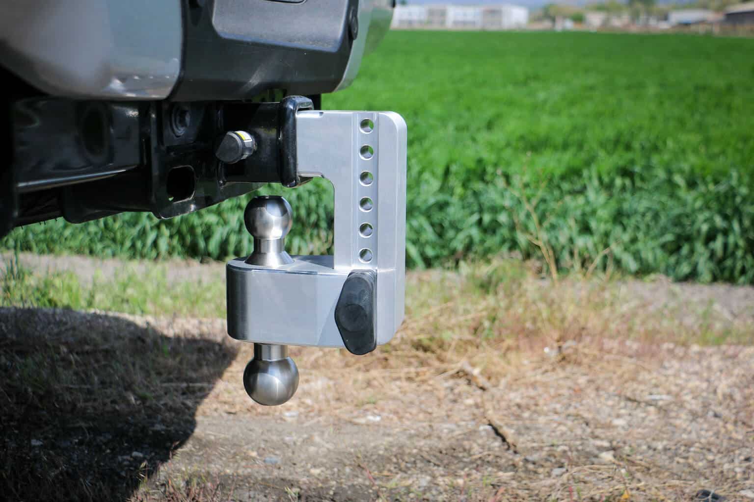 Factory Seconds Aluminum Weigh Safe 180 Trailer Hitch (Chromed Steel Tow Balls)