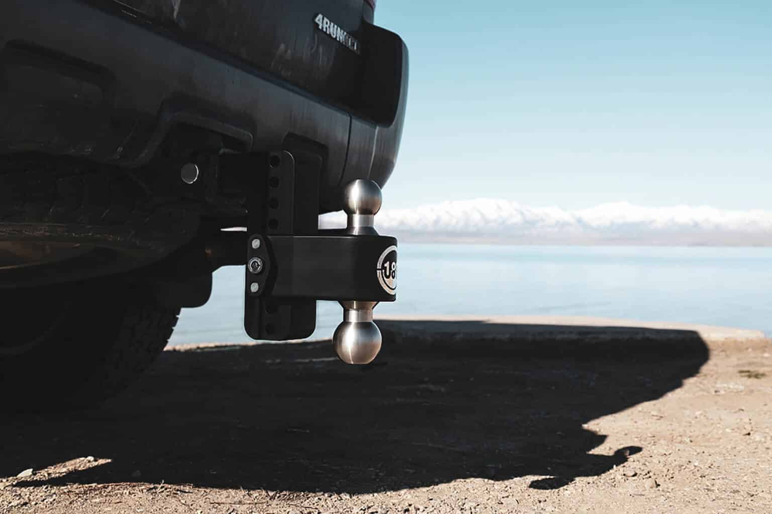 Factory Seconds Cerakoted Aluminum Weigh Safe 180 Trailer Hitch (Chromed Steel Tow Balls)