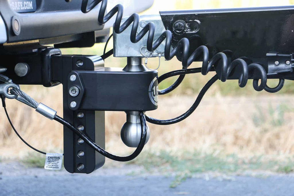 Factory Seconds Cerakoted Aluminum Weigh Safe 180 Trailer Hitch (Chromed Steel Tow Balls)