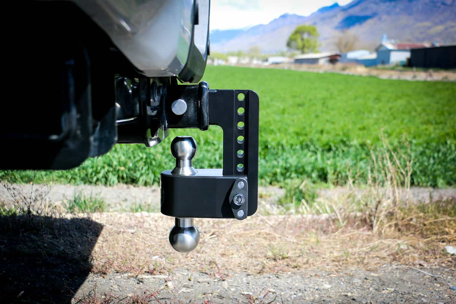 Factory Seconds Cerakoted Aluminum Weigh Safe 180 Trailer Hitch (Chromed Steel Tow Balls)